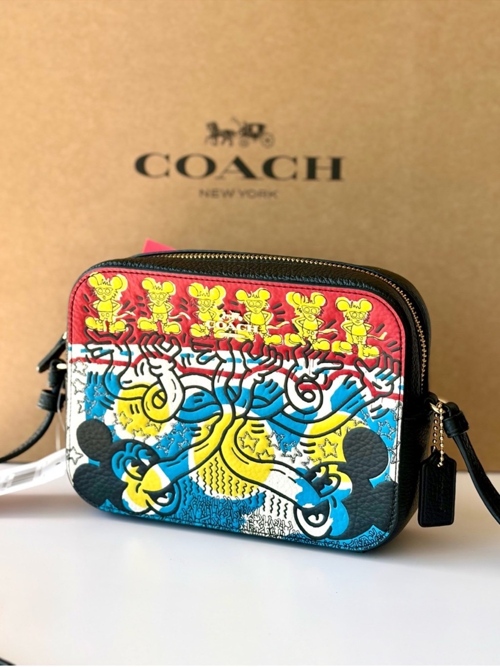Coach Disney Mickey Mouse X
Keith Haring Mini Camera
Crossbody Bag NWT - Picture 16 of 16